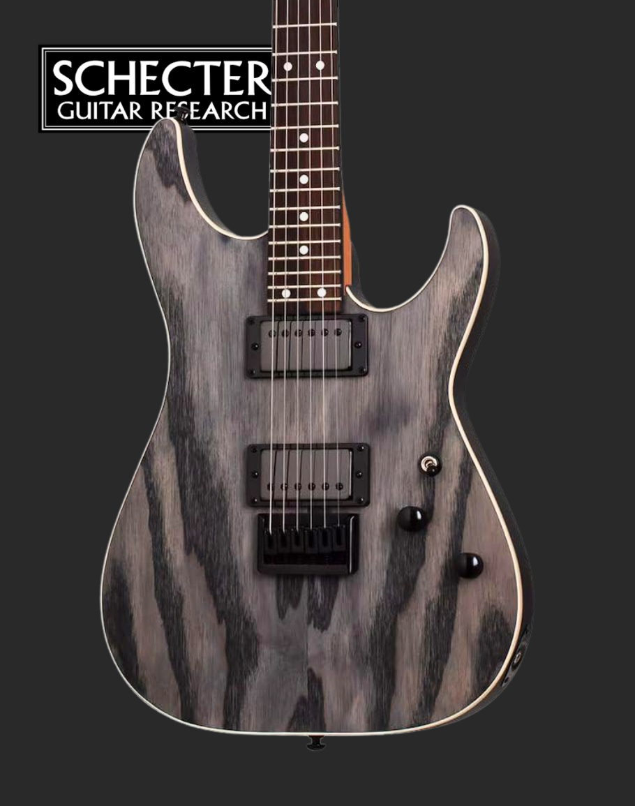 Schecter C1 Standard - Charcoal Satin Electric Guitar