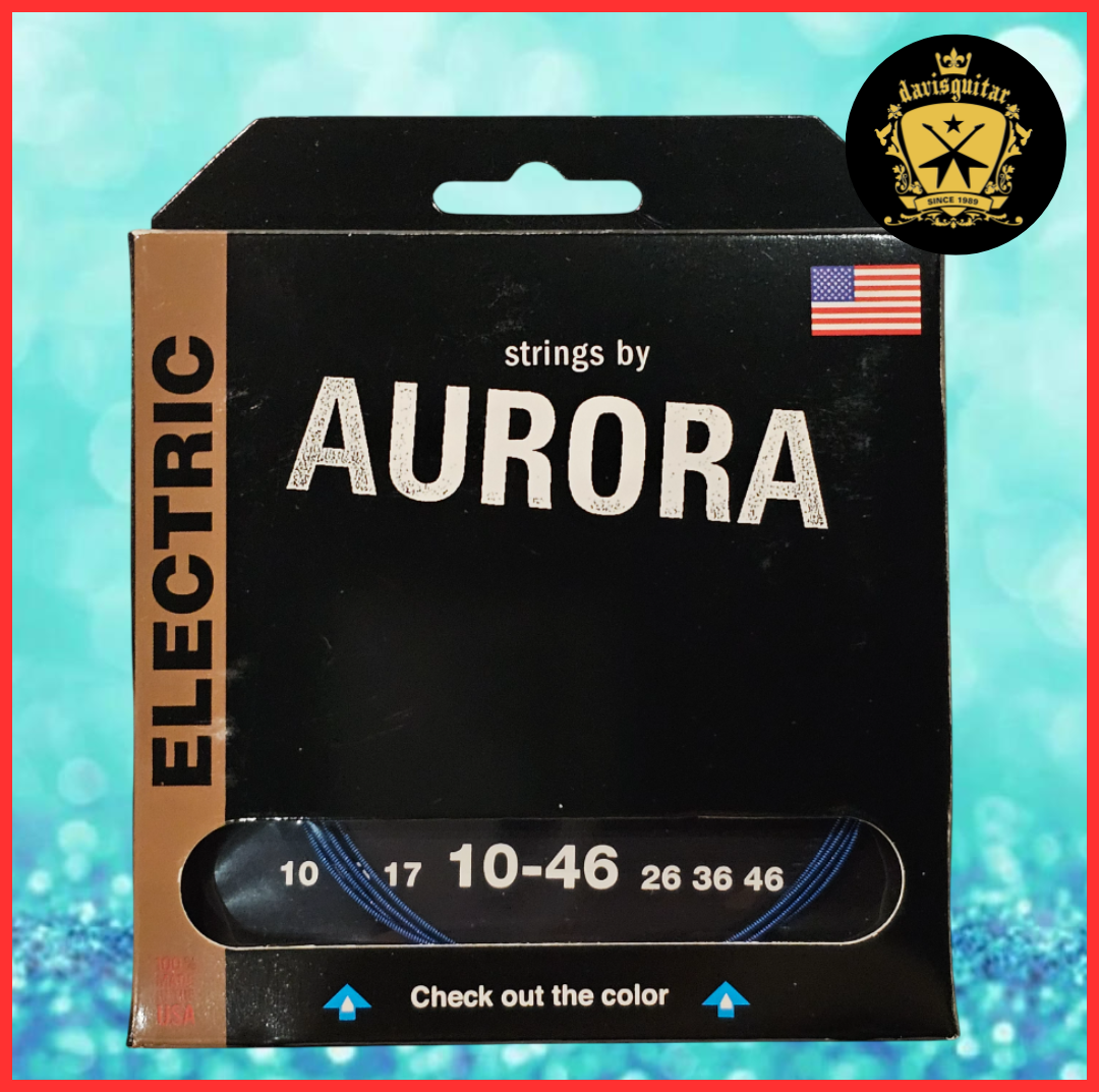 Aurora Blue Colour Coating 10-46 Electric Guitar Strings