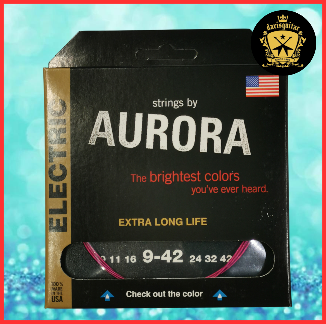 Aurora Pink Colour Coating 9-42 Electric Guitar Strings
