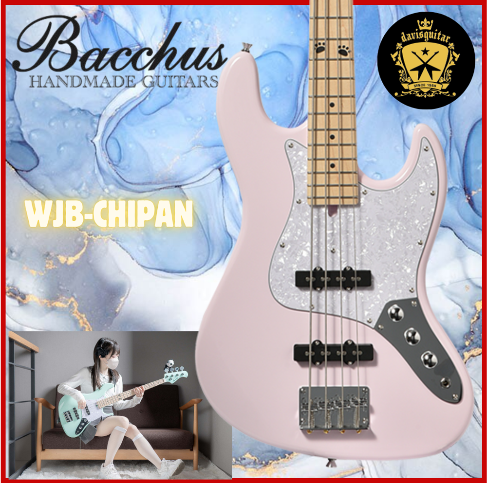 Bacchus WJB-CHIIPAN 4 string Bass Guitar Roasted Maple Neck Light