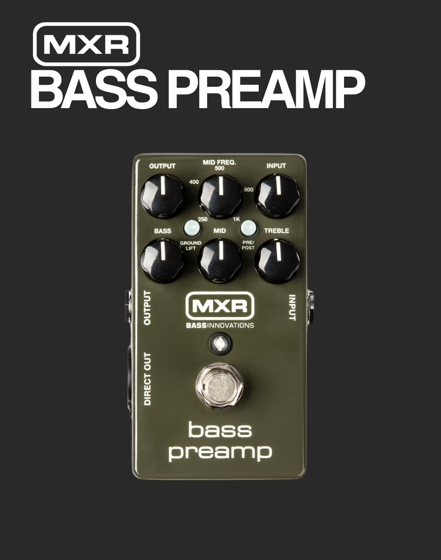 MXR Bass Preamp Effect Pedal – Davis Guitar