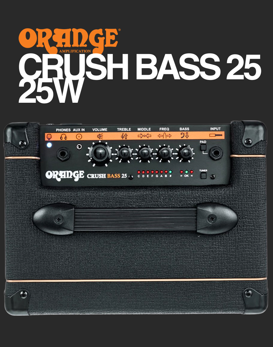 Orange Crush Bass 25 25-watt Combo – Black