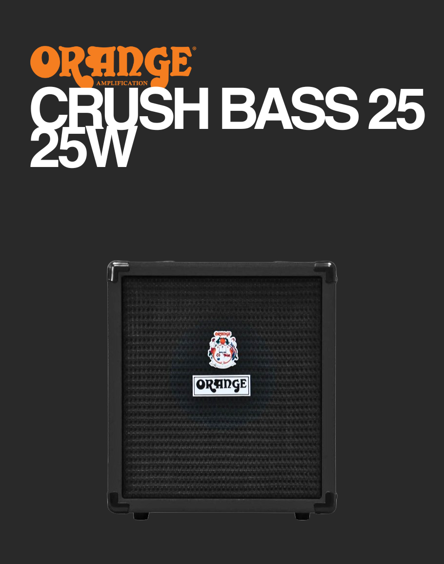 Orange Crush Bass 25 25-watt Combo – Black
