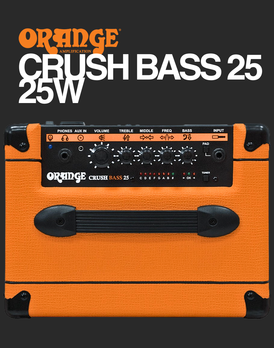 Orange Crush Bass 25 25-watt Combo - Orange