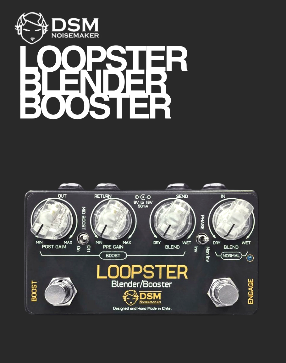 dsm pedals DSM Noisemaker Loopster Blender & Booster – Davis Guitar