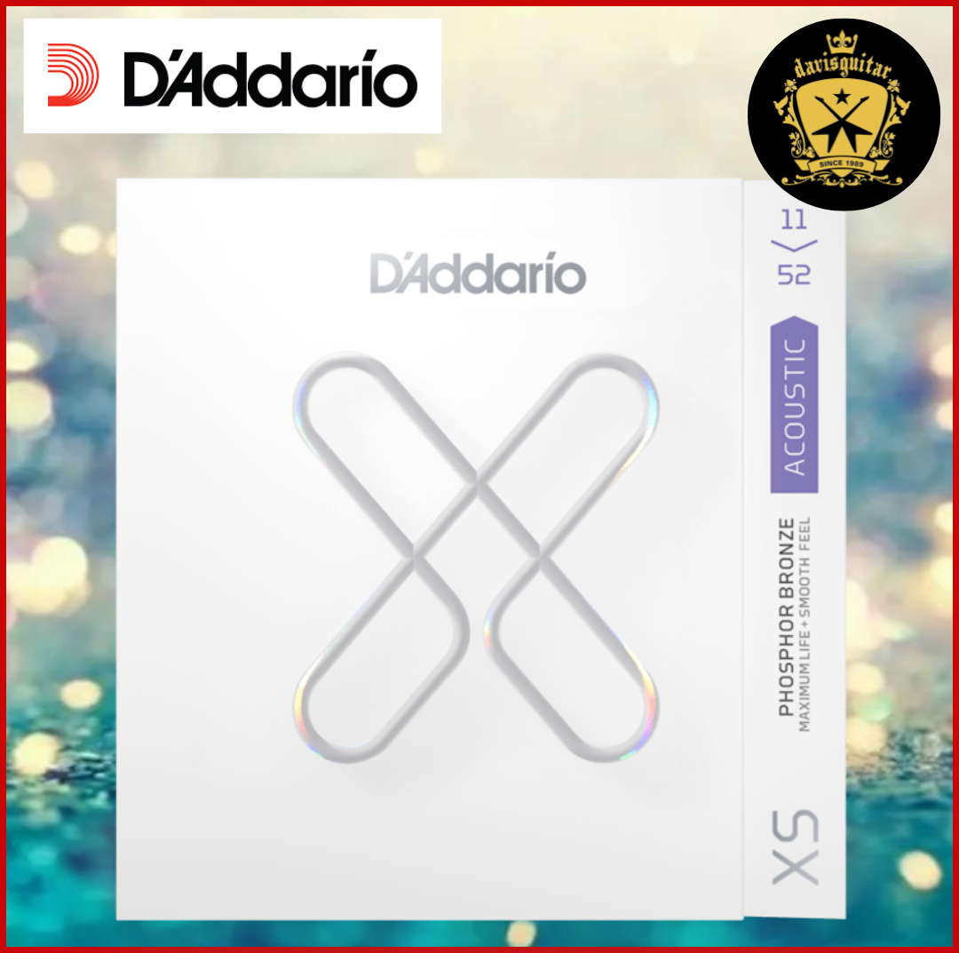 Daddario 11-52 Extra Light Coated Acoustic Guitar Strings XSAPB1152