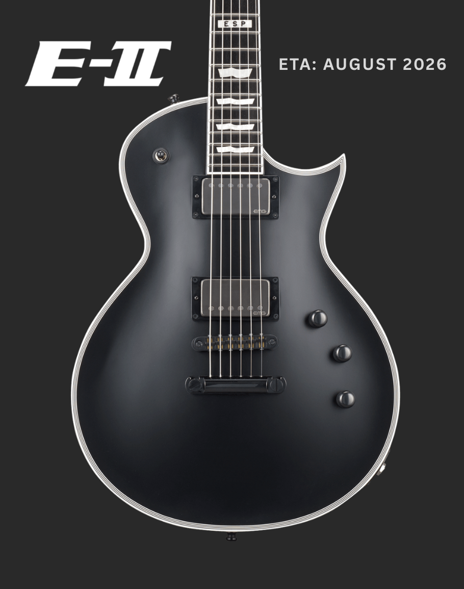 PRE-ORDER ESP E-II Eclipse EMG – Black Satin