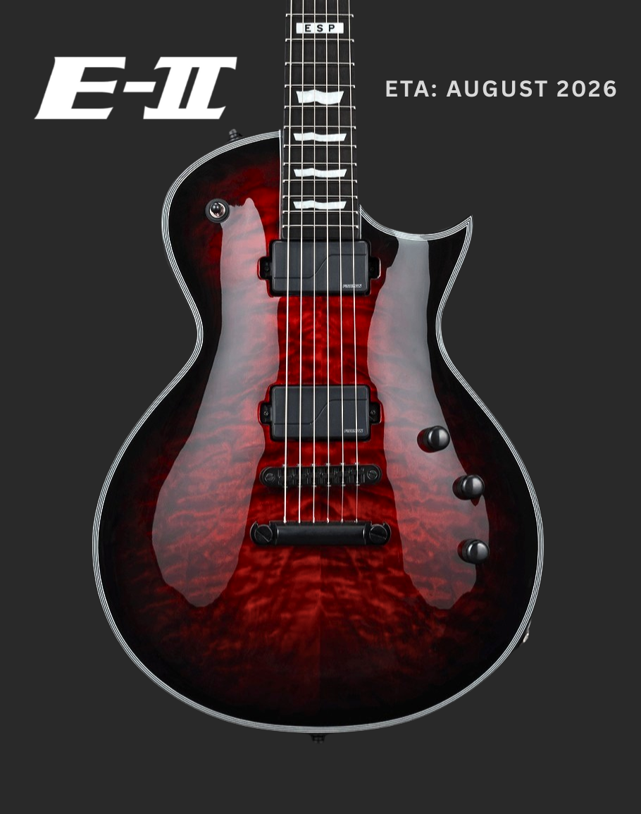 PRE-ORDER ESP E-II Eclipse QM/FL - See Thru Black Cherry Sunburst