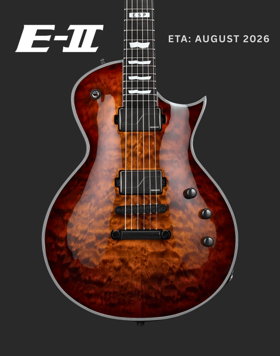 PRE-ORDER ESP E-II Eclipse QM/FL - Tiger Eye Sunburst