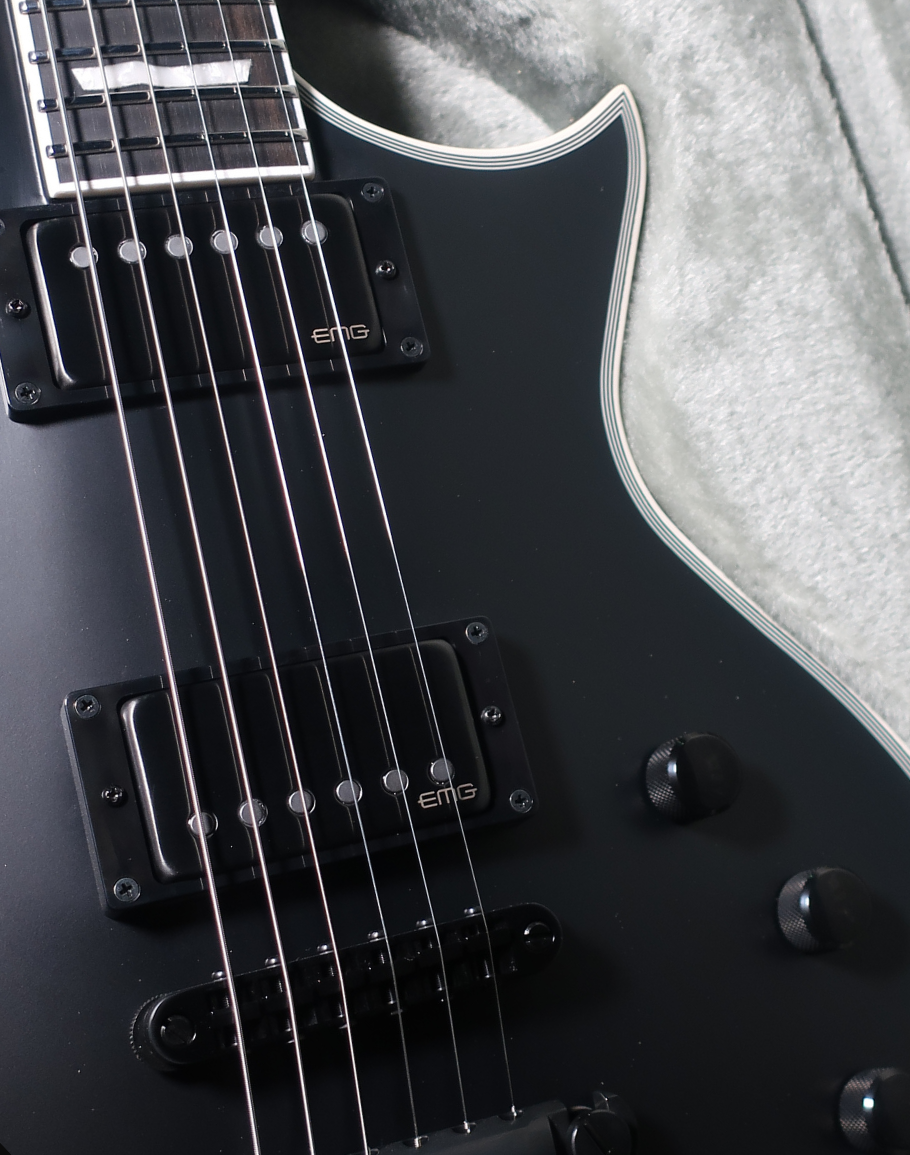 PRE-ORDER ESP E-II Eclipse EMG - Black Satin