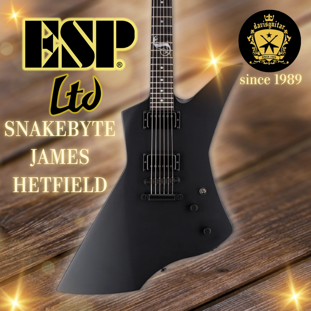 ESP LTD Snakebyte James Hetfield Electric Guitar Satin Black with Hardcase (December)