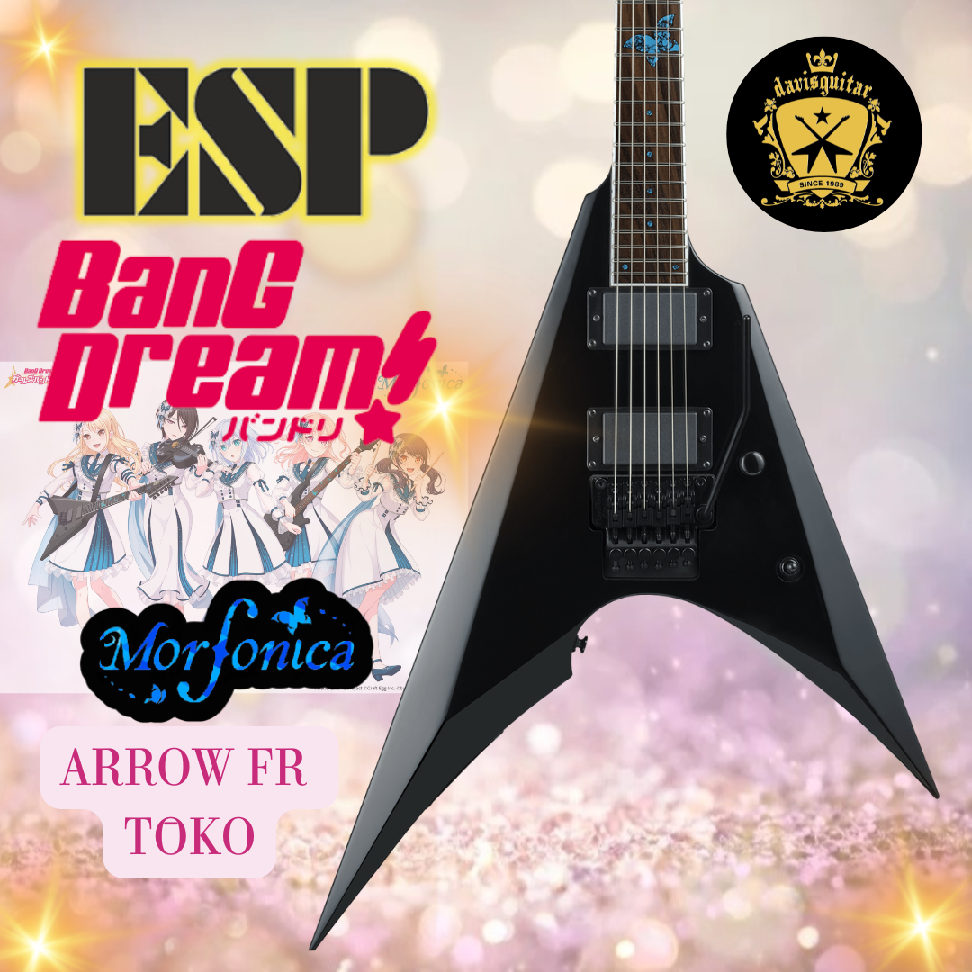 ギター ESP bangdream Arrow Toko ESP BanG Dream! Morfonica Arrow FR TŌKO Electric guitar with Gig