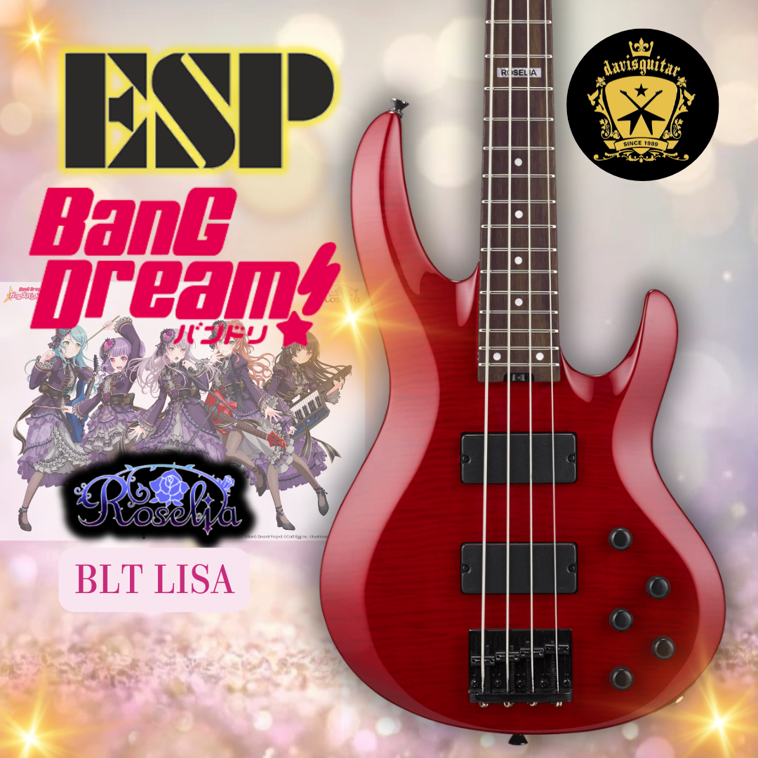 ESP BanG Dream! Roselia BTL LISA Electric Bass 4 String Guitar