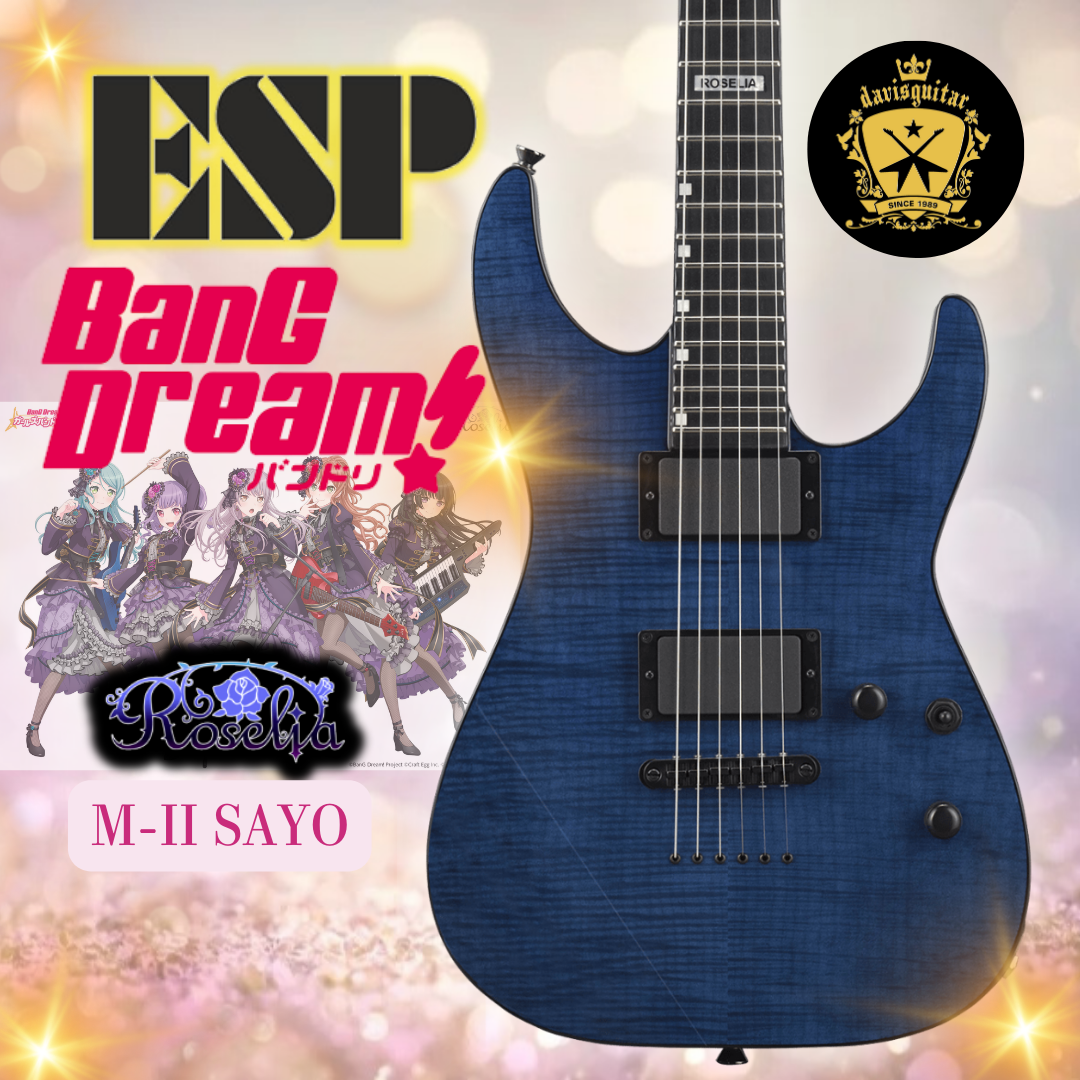 ESP BanG Dream! M-II Sayo Roselia Electric guitar with Gig bag