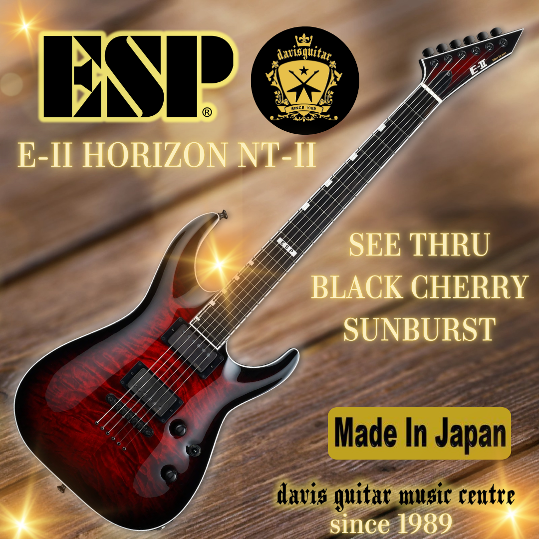 ESP E-II Horizon NT II See Through Black Cherry Sunburst EMG Electric Guitar - Preorder