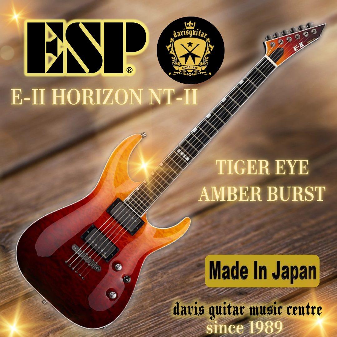 ESP E-II Horizon NT II NT Tiger Eye Amber Fade Electric Guitar - Preorder
