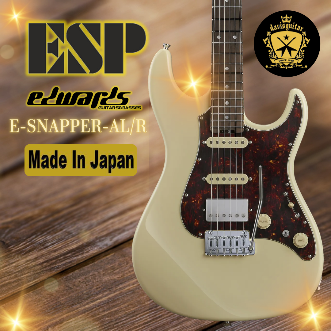 ESP Edwards E-SNAPPER-AL-R Off White Electric Guitar Made In Japan - Preorder