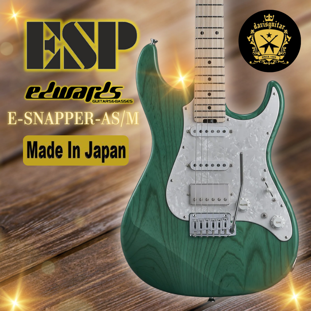 ESP Edwards E-SNAPPER-AS-M Turquoise Electric Guitar Made In Japan