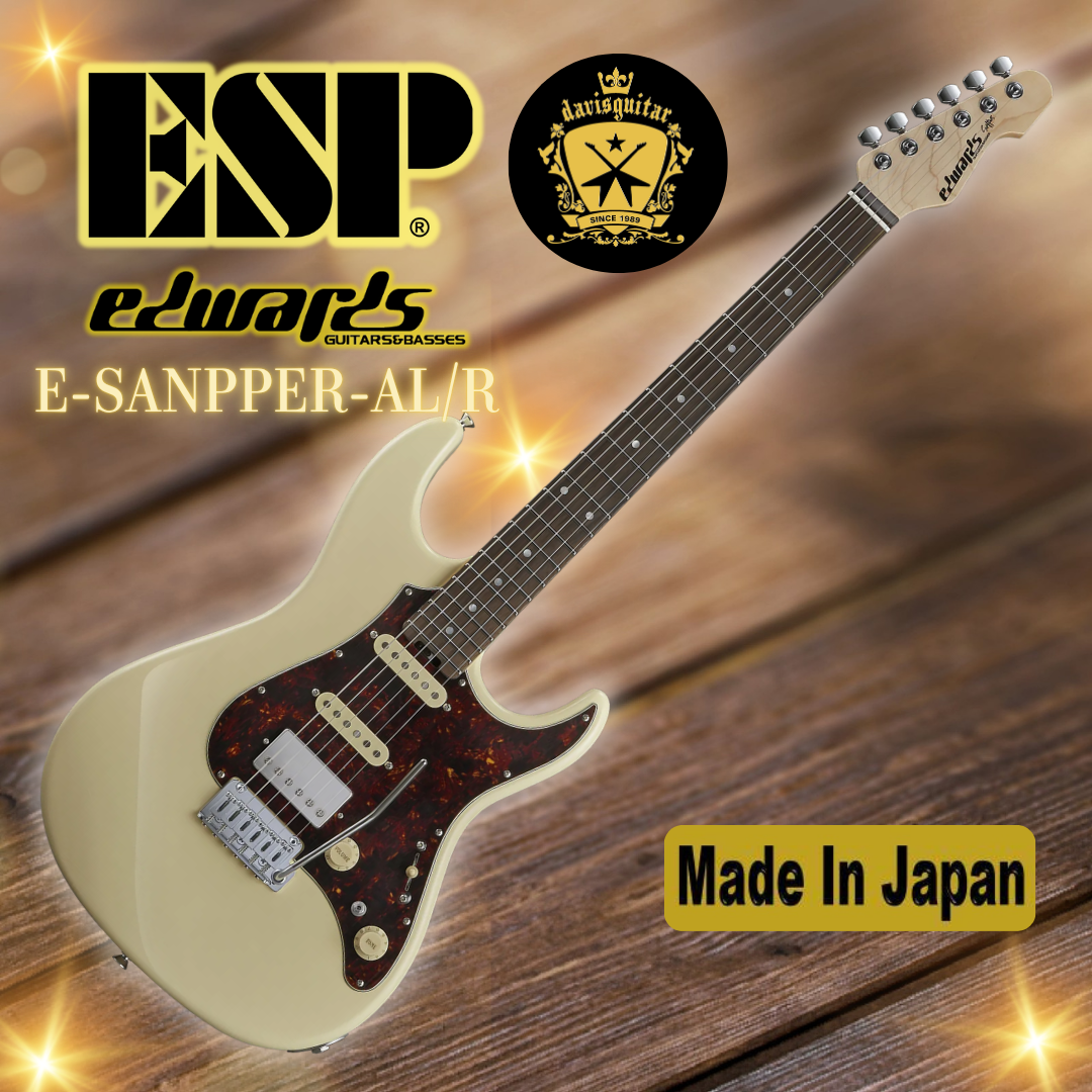 ESP Edwards E-SNAPPER-AL-R Off White Electric Guitar Made In Japan - Preorder