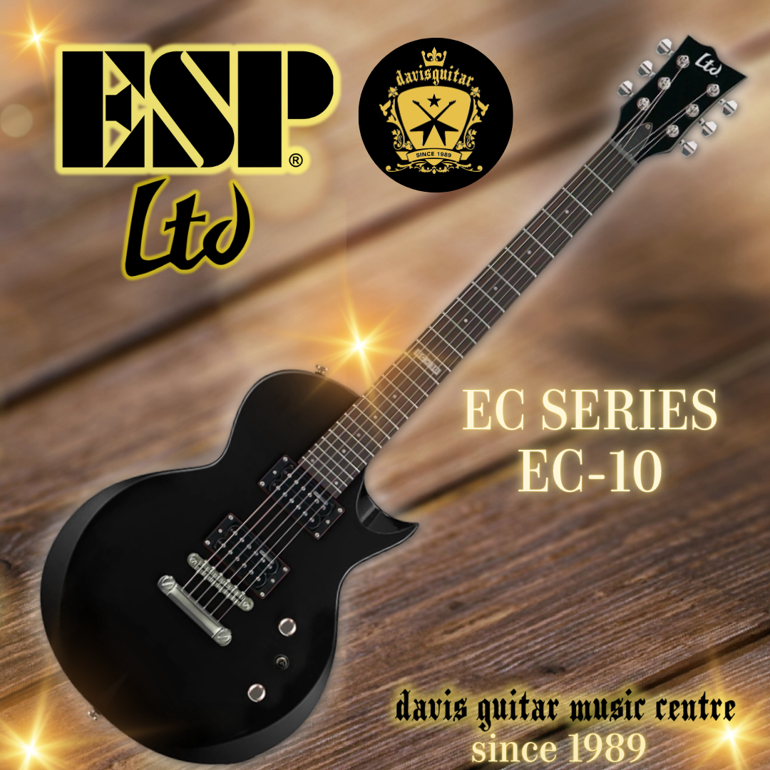 ESP LTD EC-10 Gloss Black Electric Guitar with gig bag