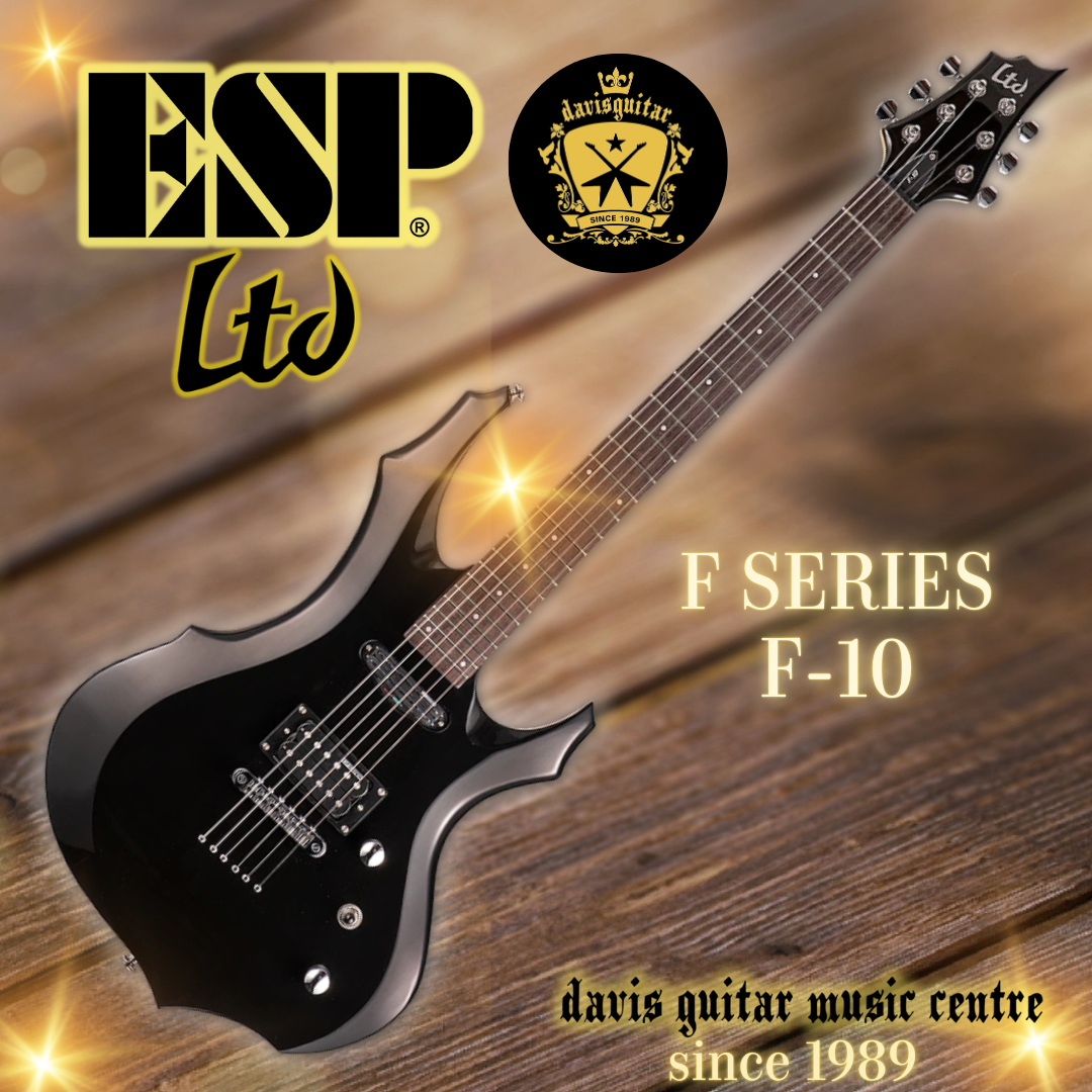 ESP LTD F-10 Black Electric Guitar with gig bag