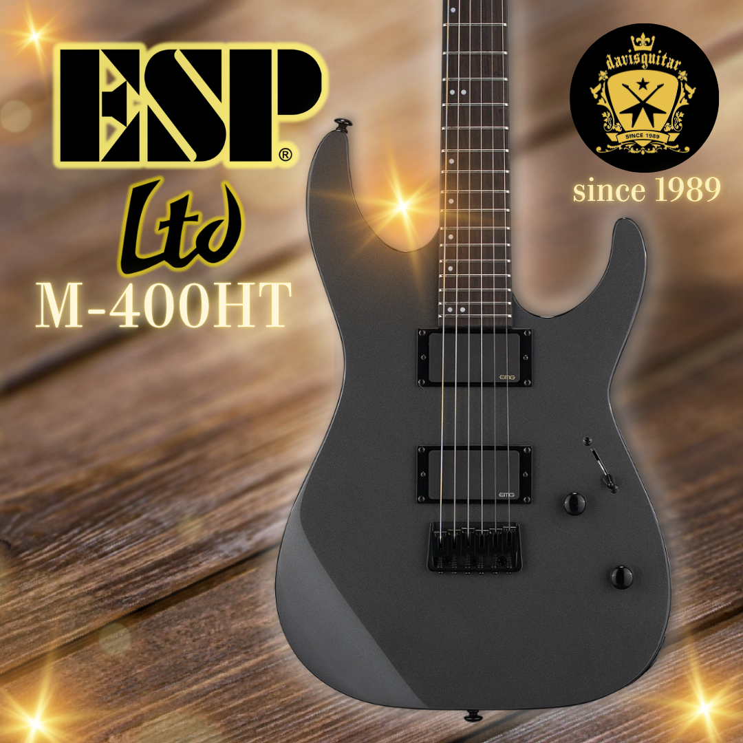 ESP LTD M-400HT Charcoal Metallic EMG Electric Guitar