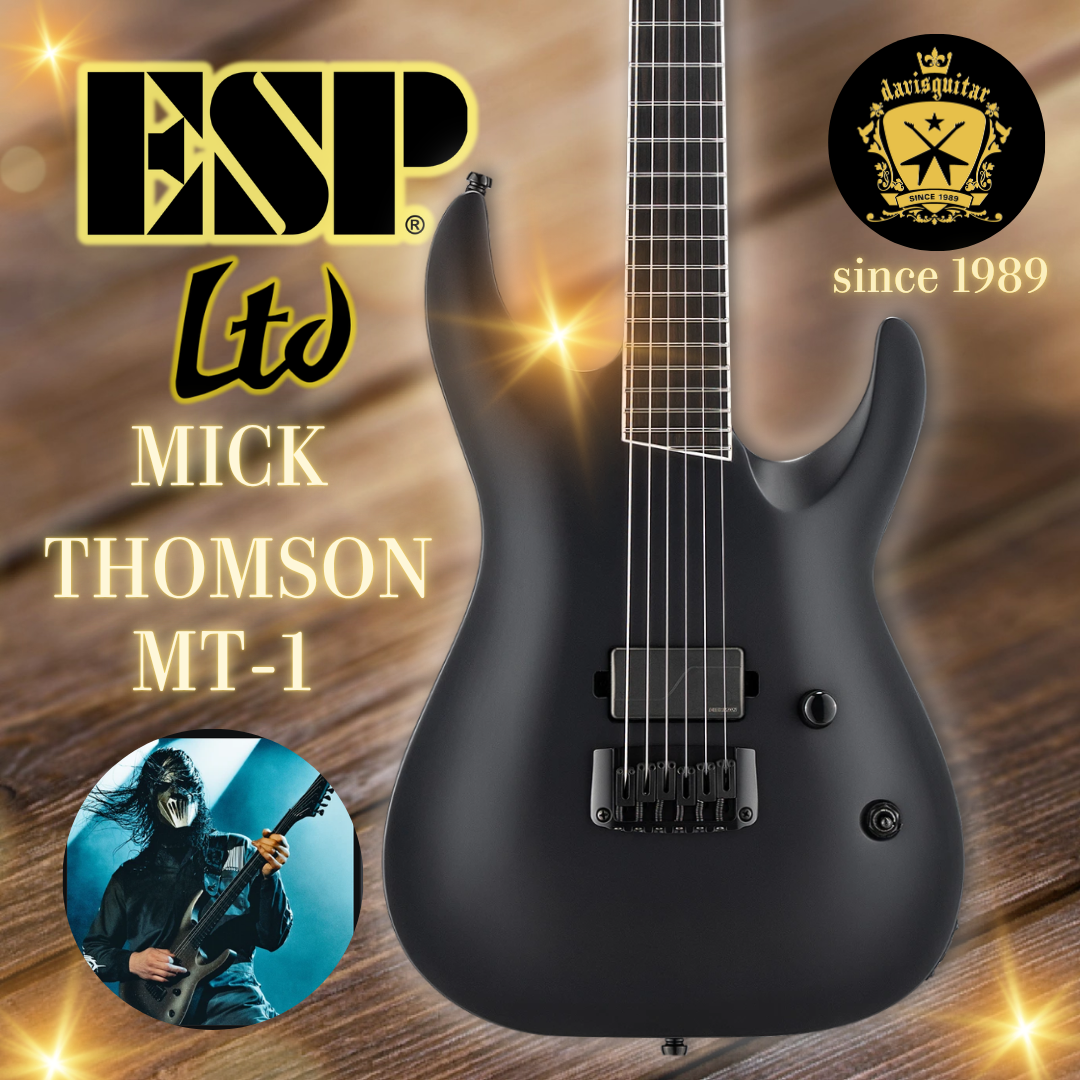 ESP LTD Mick Thomson MT-1 Satin Black Satin Electric Guitar