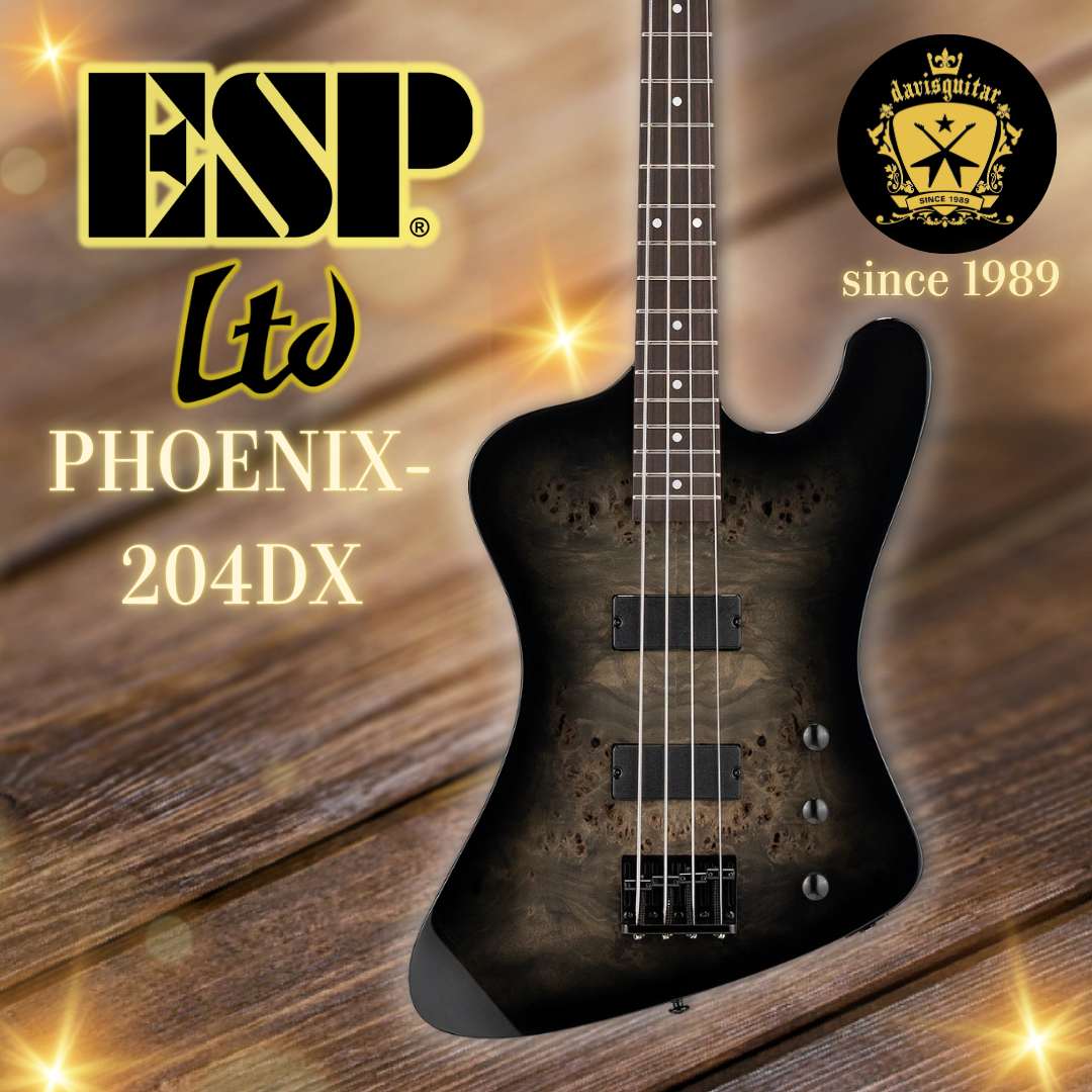 ESP LTD PHOENIX-204DX 4 Strings Electric Bass Guitar Black Burst