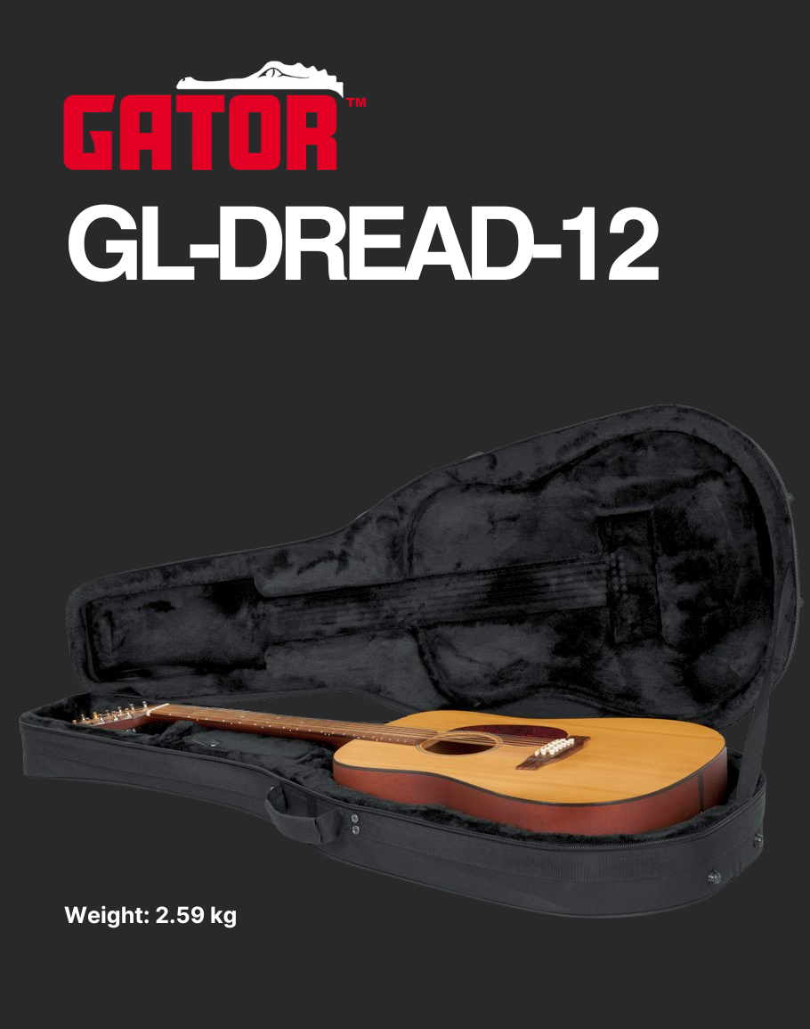 Gator Lightweight Dreadnought Case – GL-Dread-12