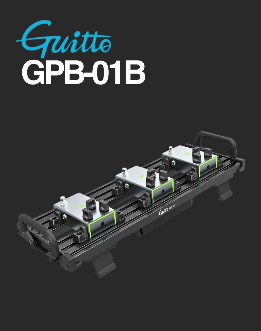 Guitto Pedal Board with Bag - GPB-01B