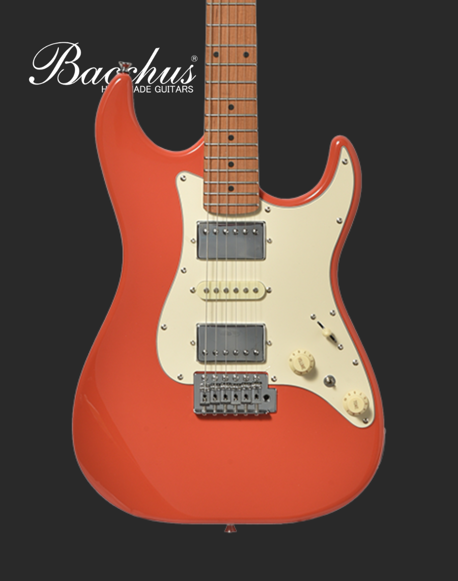Bacchus GS-4DX RSM/M Electric Guitar – Fiesta Red