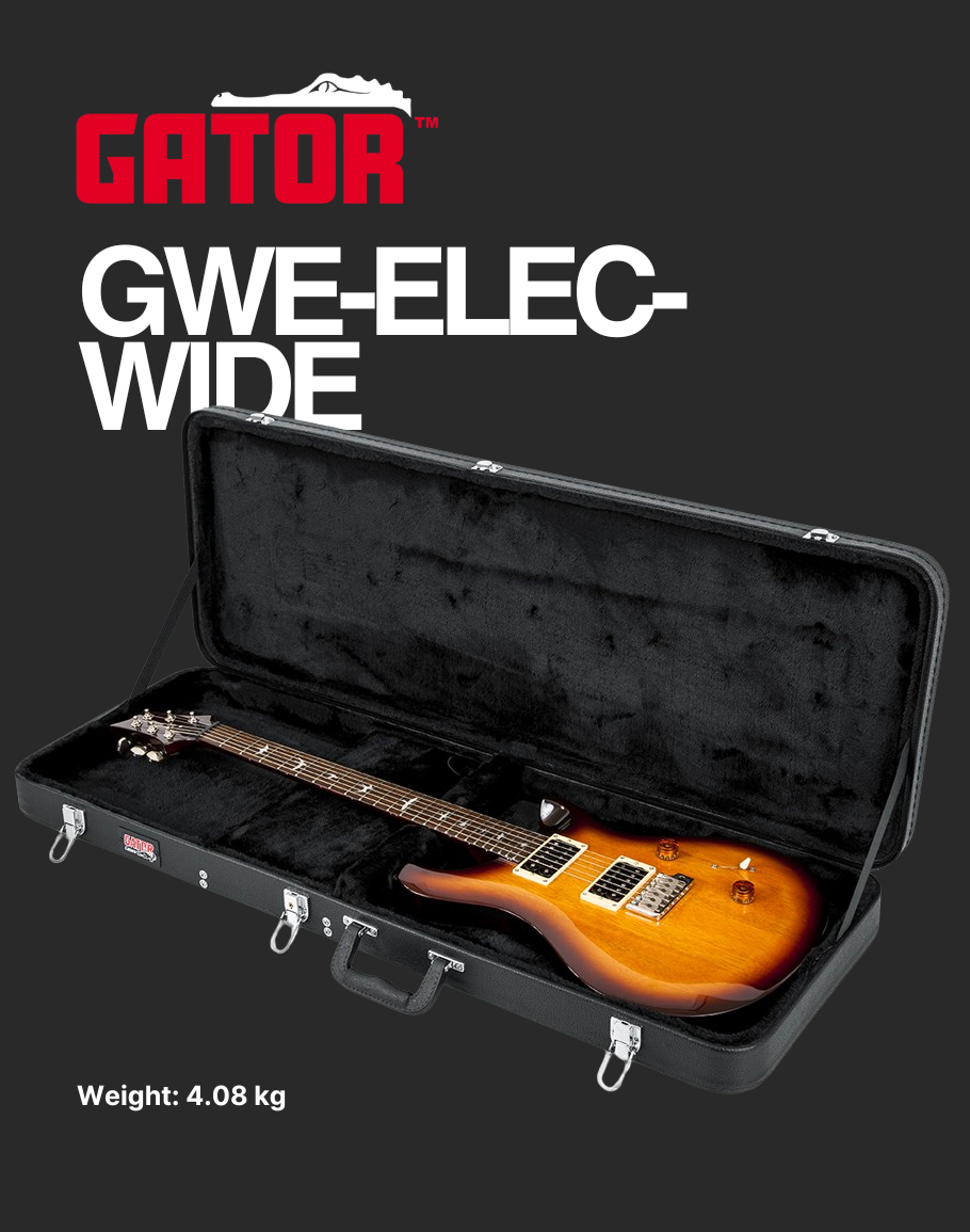 Gator PRS Wood Case GWE-ELEC-WIDE – Davis Guitar