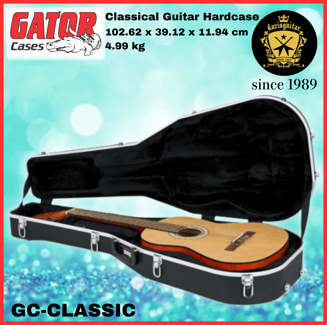 Gator Classical Guitar Hard case GC-CLASSIC Impact-Resistant ABS Plastic for an Ultra-Durable Exterior