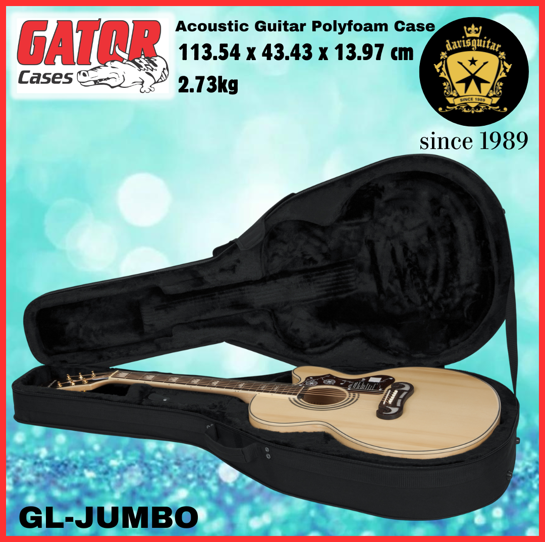 Gator Acoustic Guitar Polyfoam Case GL-Jumbo Light Weight