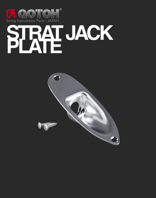 Gotoh Strat Jack Plate - Chrome