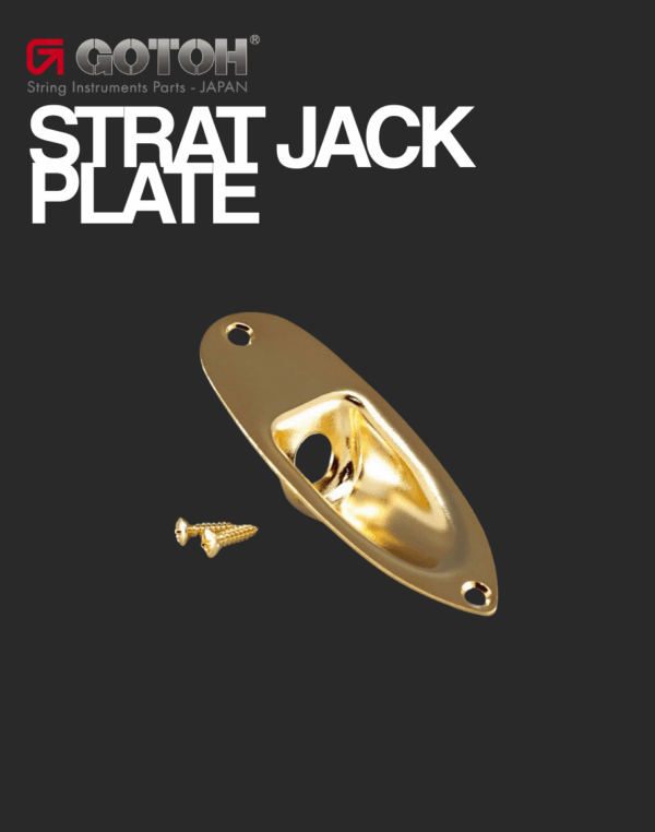 Gotoh Strat Jack Plate - Gold