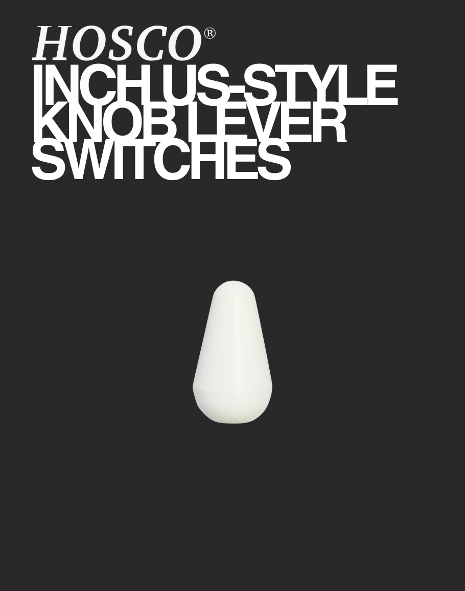 Hosco Lever Switch Knob - White