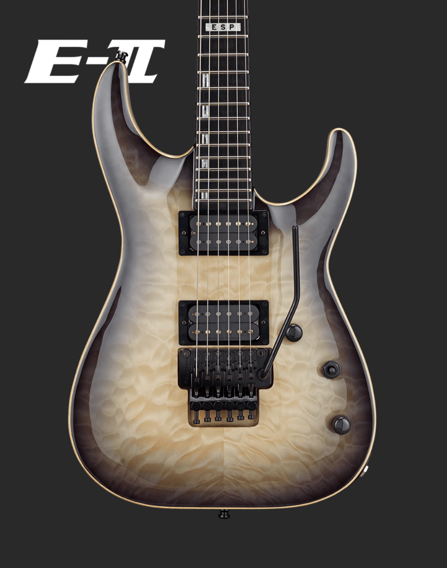 PRE-ORDER ESP E-II Horizon FR QM - Black Natural Burst