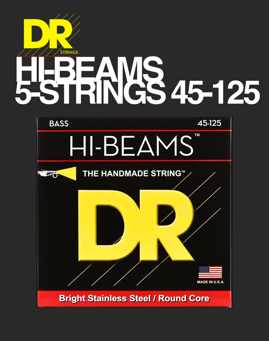 DR 5-Strings Bass Hi-Beams - 45-125