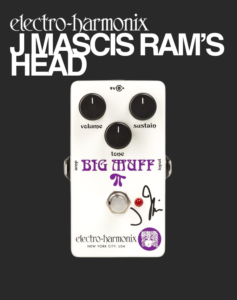 j mascis fuzz pedal EHX J Mascis Ram's Head Big Muff Pi Fuzz Effect Pedal – Davis Guitar