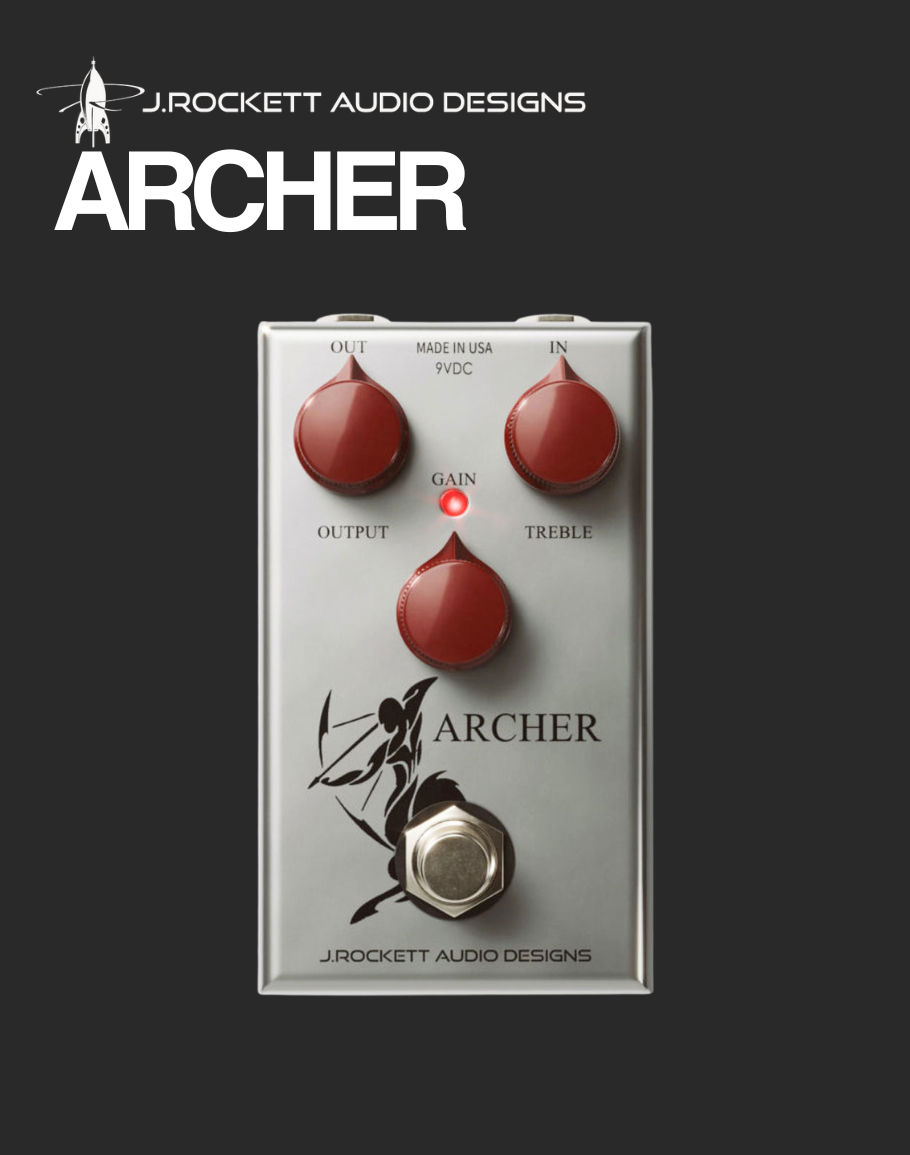 J.Rockett Archer Overdrive/Boost – Davis Guitar J.Rockett Archer Overdrive/Boost – Davis Guitar
