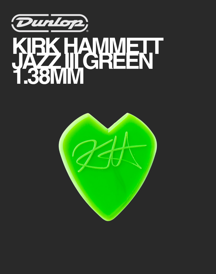 Dunlop Kirk Hammett Jazz III Green