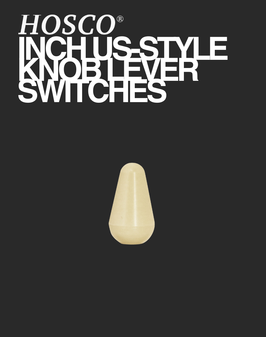 Hosco Lever Switch Knob - Cream