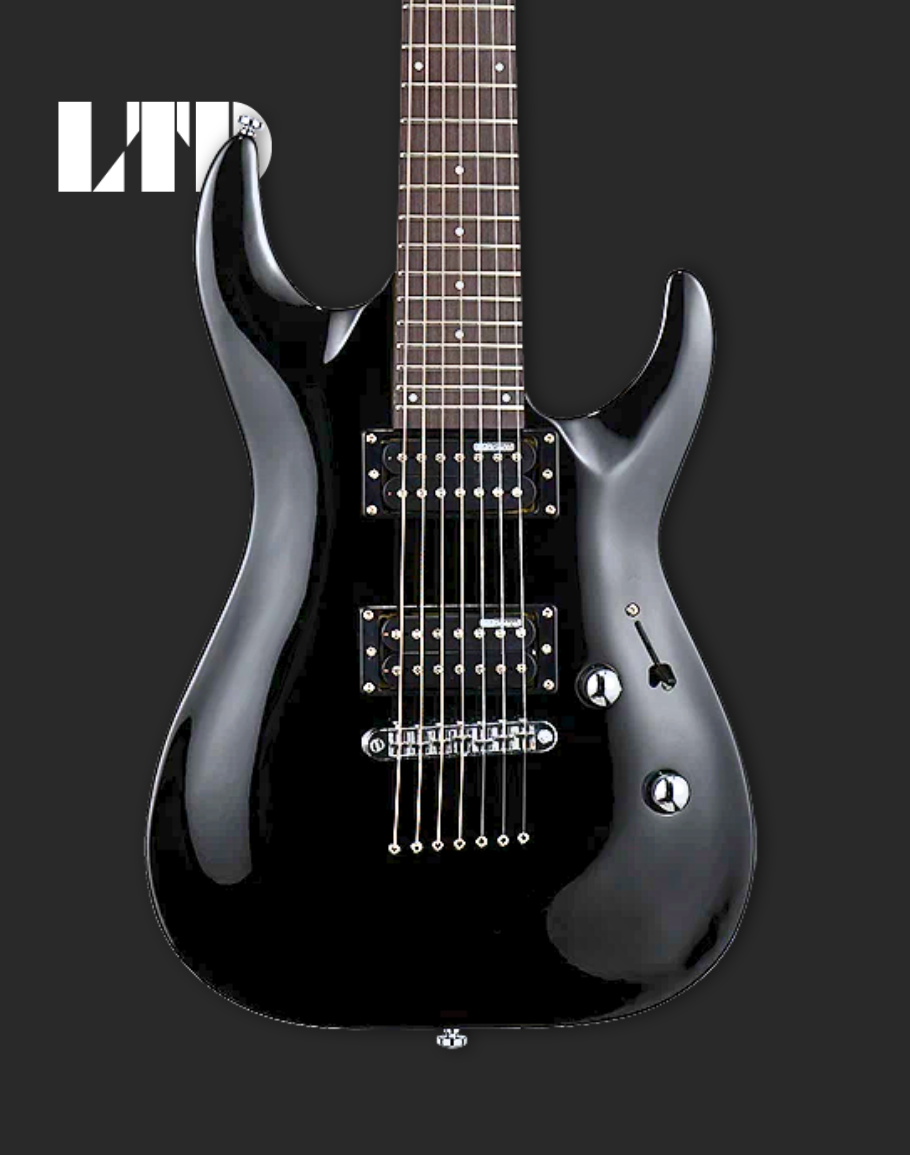 ESP LTD Electric Guitar MH-17 - Black 7 strings – Davis Guitar
