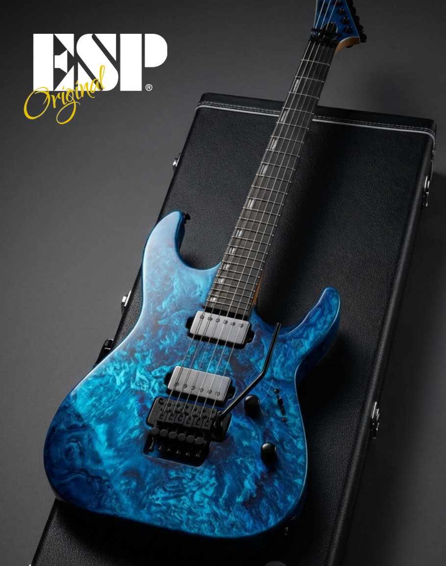 PRE-ORDER ESP M-II DX/E - Liquid Metal Blue Lava