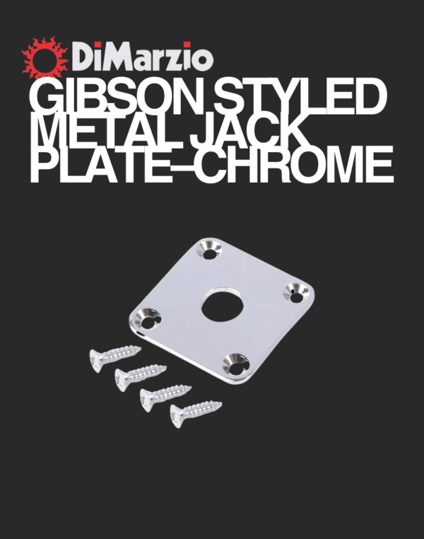 DiMarzio Gibson Style Metal Jack Plate - Chrome