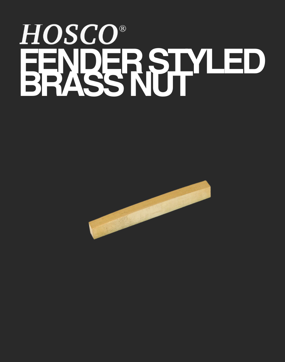 Hosco Fender Styled Brass Nut - H-NTB-01