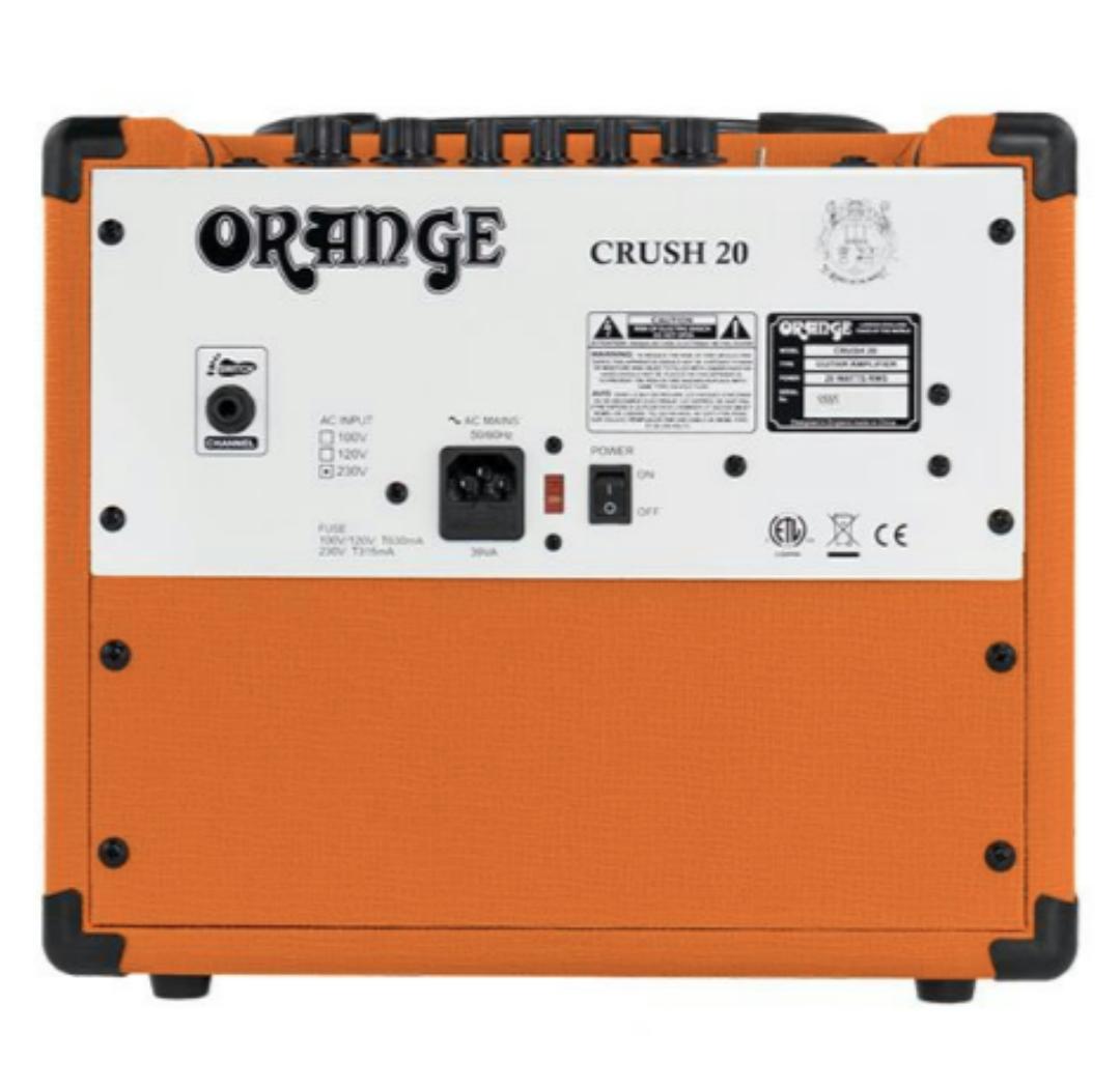 Orange Amp Crush 20 Combo for Electric Guitar 20 watts Headphone Output Aux Input
