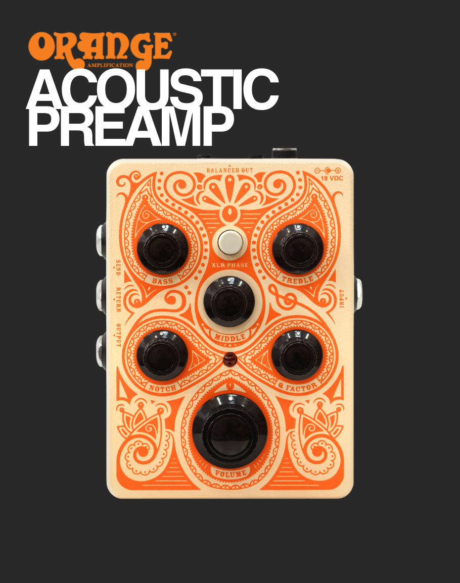 orange effects pedals Orange Acoustic Preamp Pedal – Davis Guitar