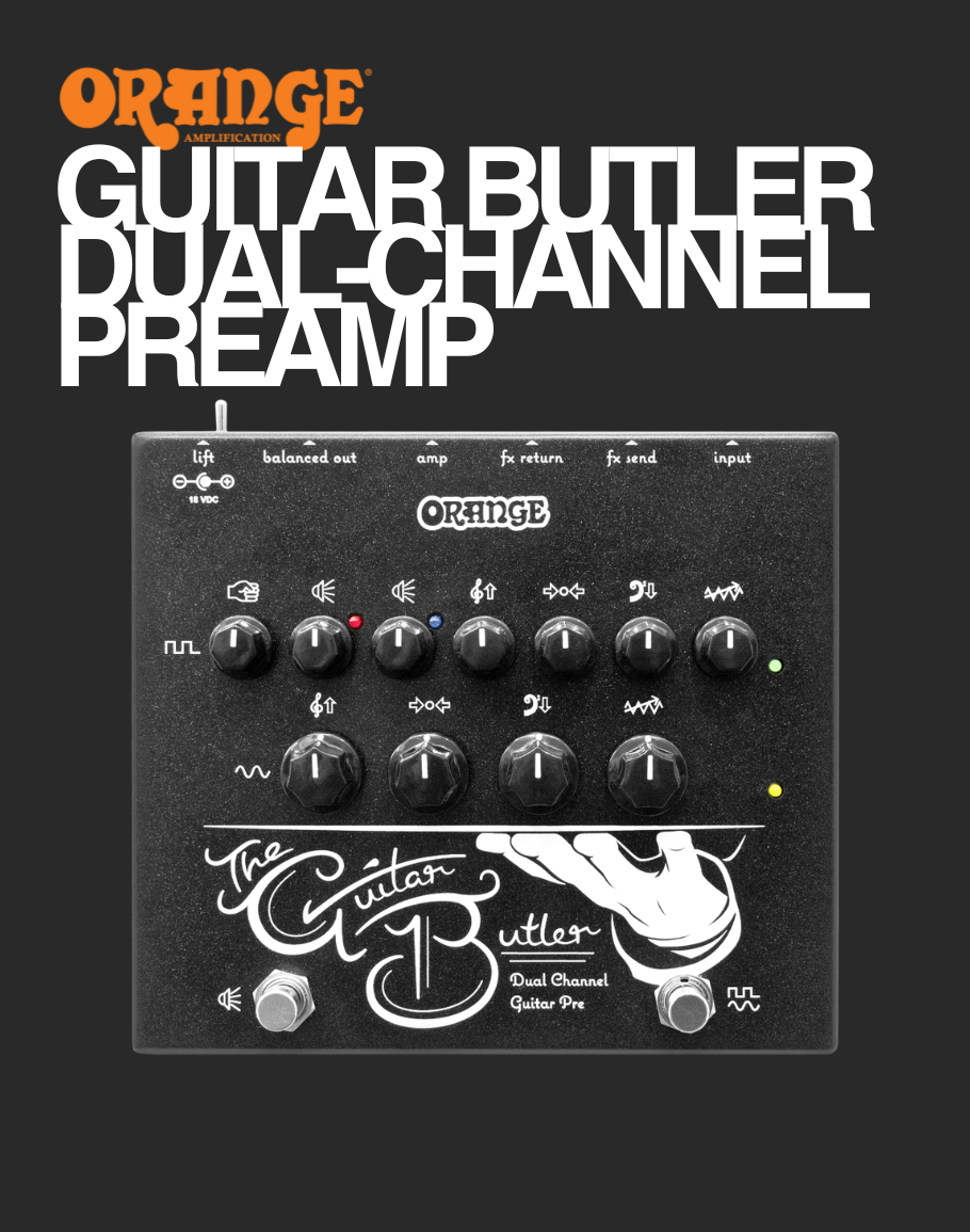 Orange Guitar Butler Preamp Guitar Effect Pedal – Davis Guitar Orange Guitar Butler Preamp Guitar Effect Pedal – Davis Guitar